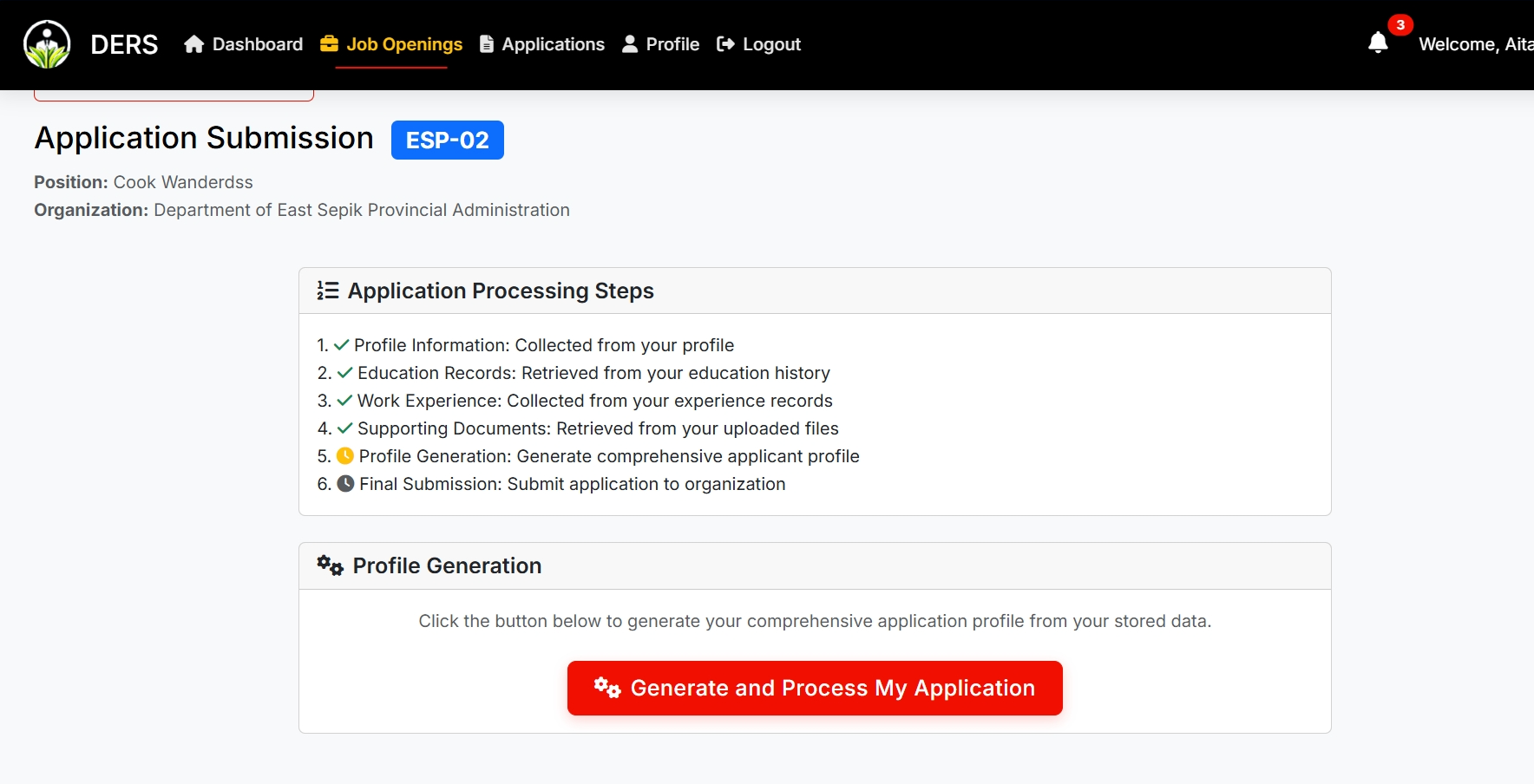 Application Review
