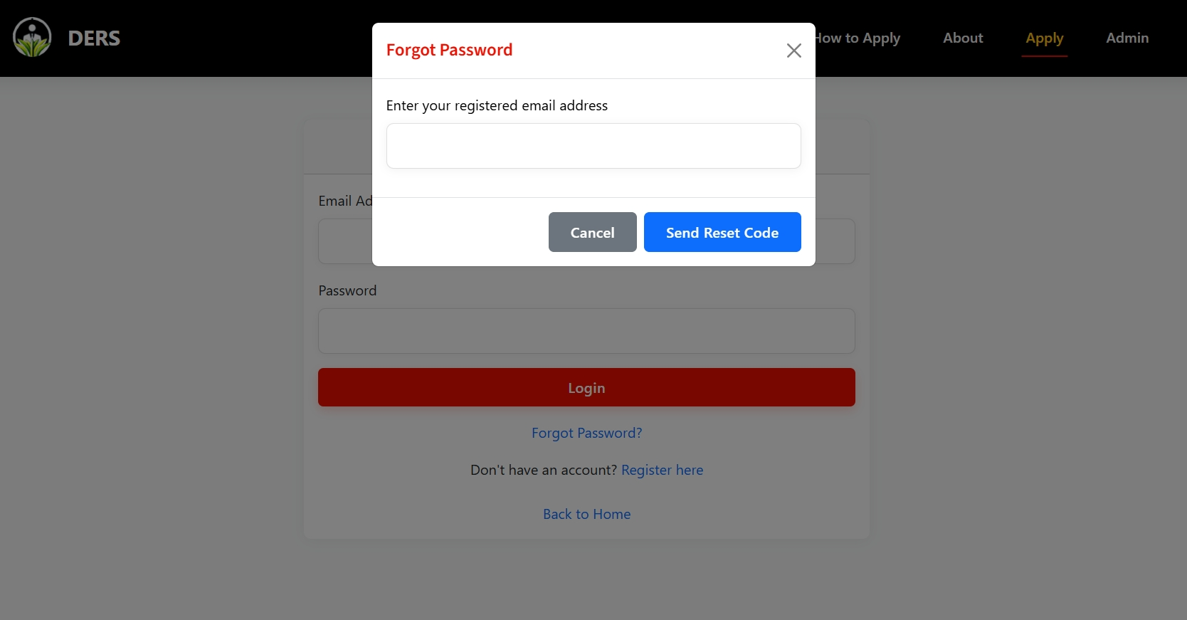 Forgot Password