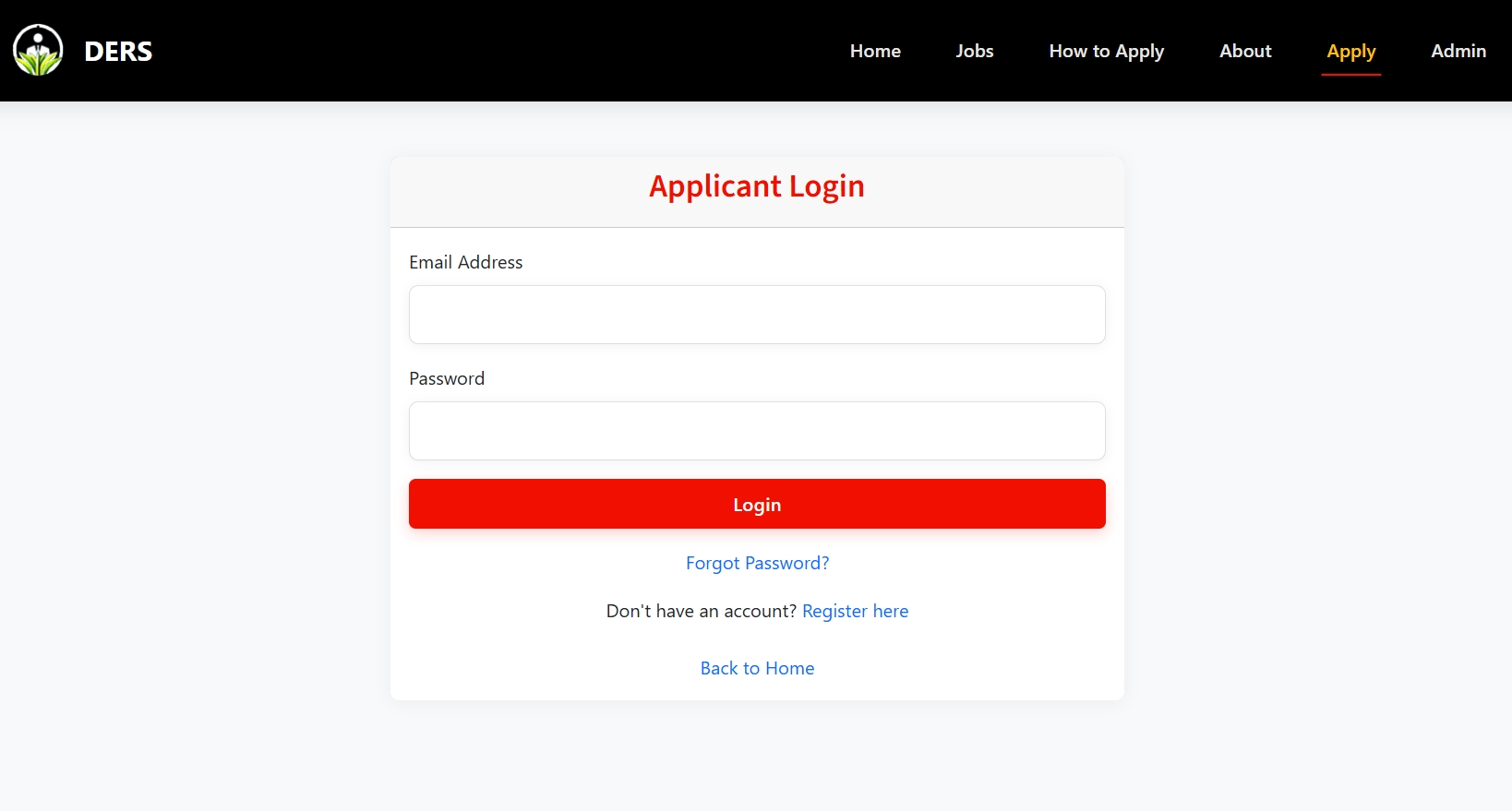 Login Form